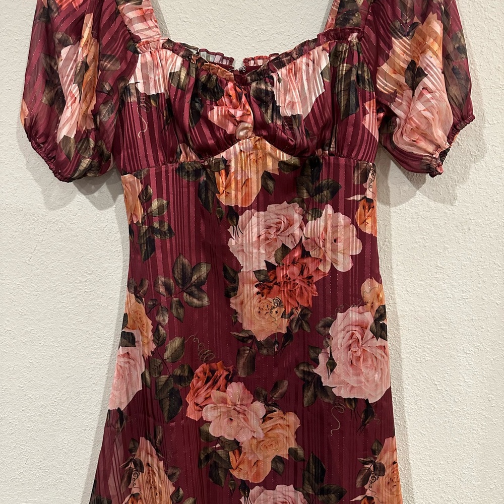 Floral Puff Sleeve Dress